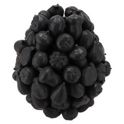 Keramik Vase Wald Früchte schwrz D26cm H29cm