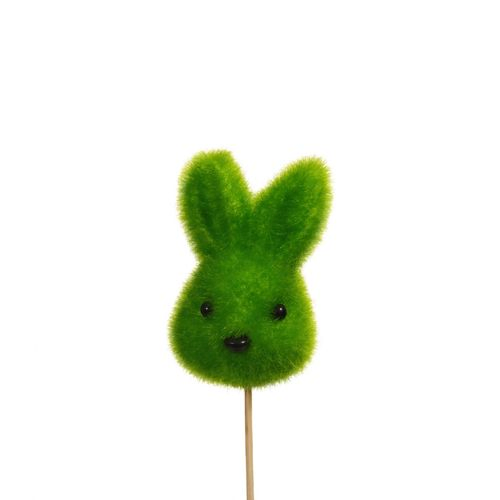 Kaninchen auf Stab grün h30cm 7cm