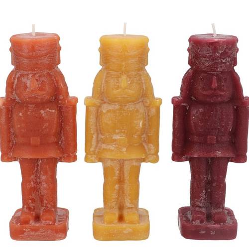 Kerze Nussknacker mix orange 07x07x20cm