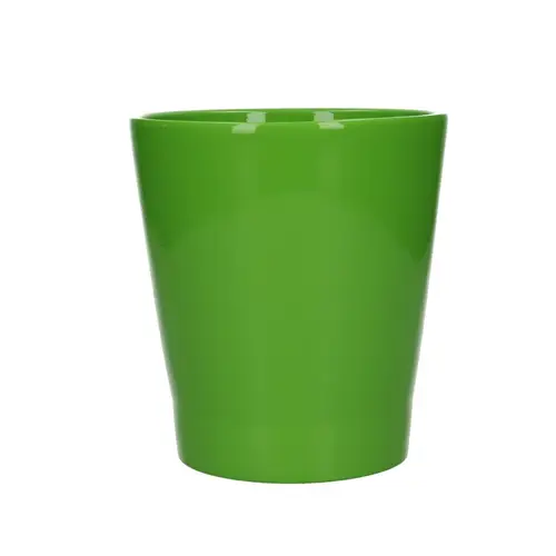 Keramik Orchidee Topf grün D13cm H14cm