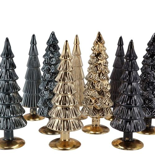 Weihnachtsbaum schwarz glas metallisch 9x25