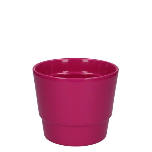 Keramik Übertopf Basic fuchsia D14.5cm H12cm