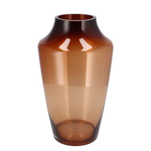 Glas Vase Filou braun D20cm H33cm