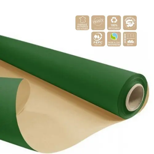 Papier Rolle 80cm braun/dunkelgrün 60gr 50m