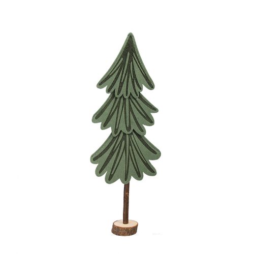 Deko Baum Filz grün D16cm L45cm