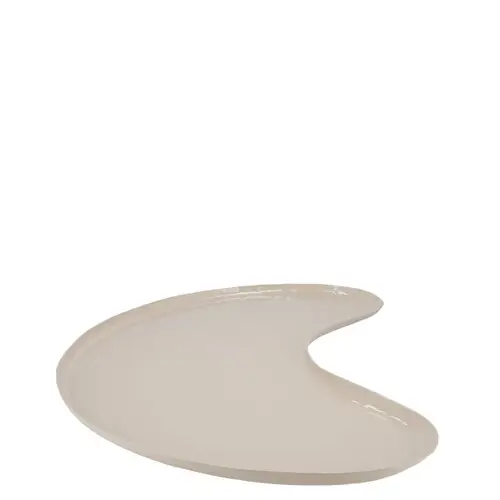 Metall Teller Hawley creme 30x21cm