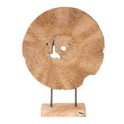 Teakholz Kreis natur D30cm H40cm