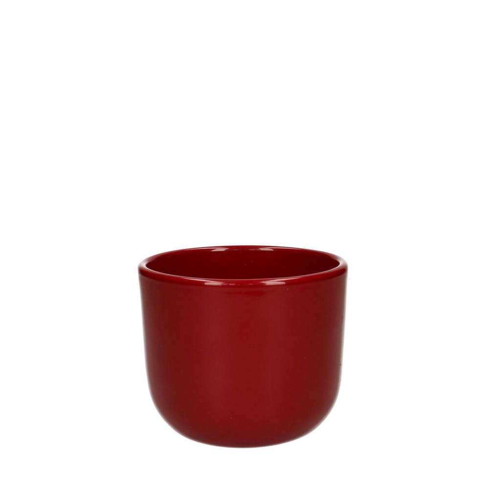 Keramik Übertopf Davina rot D10cm H08.5cm