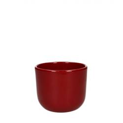Keramik Übertopf Davina rot D10cm H08.5cm