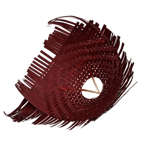 Strausshalter Bambus braun flechten D30cm