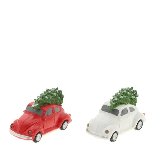 LED Wagen Beetle+Baum mix 09.5x05x07cm