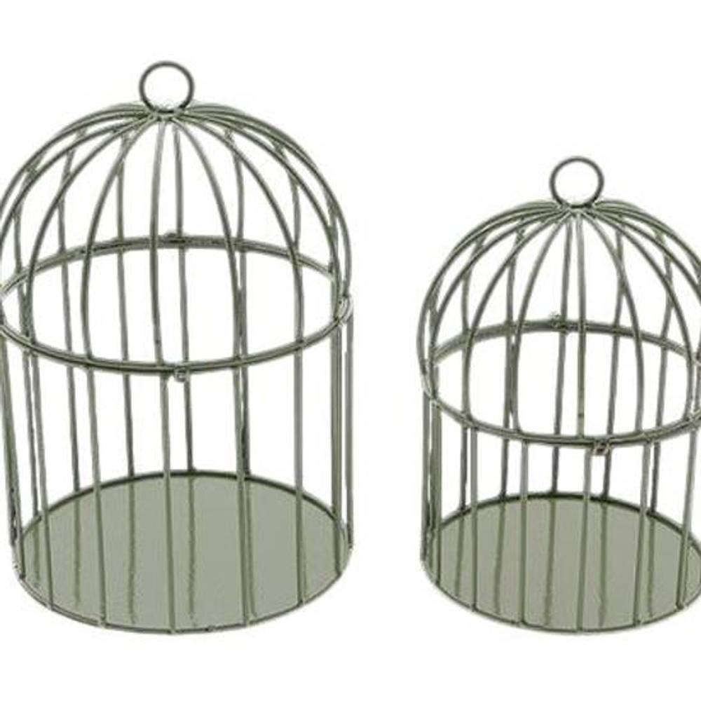Birdcage Prague 2/Set grün D20cm H30cm