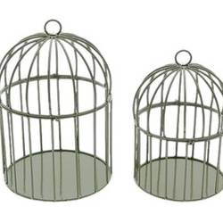 Birdcage Prague 2/Set grün D20cm H30cm