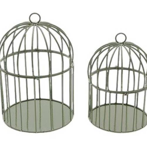 Birdcage Prague 2/Set grün D20cm H30cm