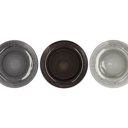 Glas Teller Dayah grau mix D18cm H02cm