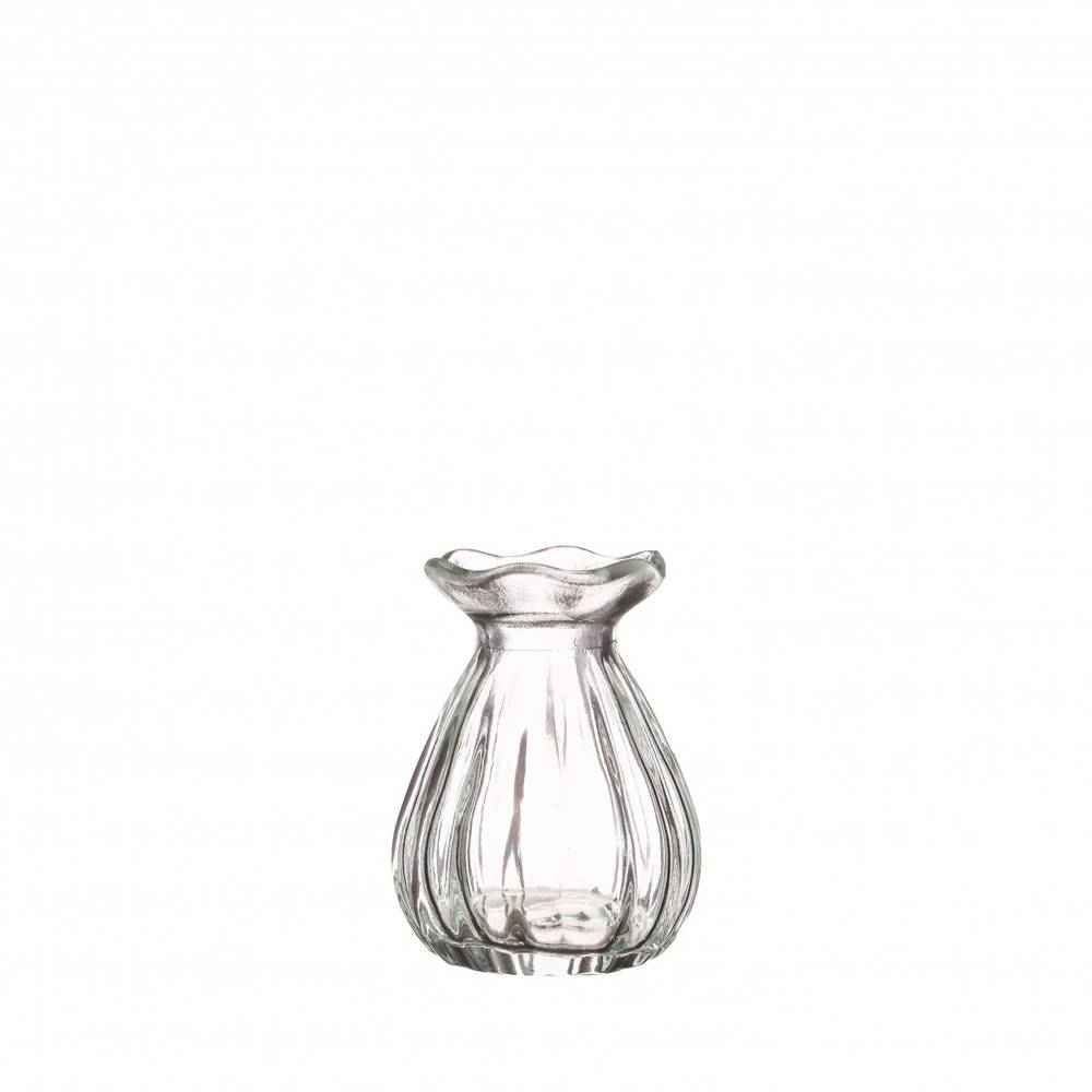Glas Flasche Fleur D03/07cm H09cm