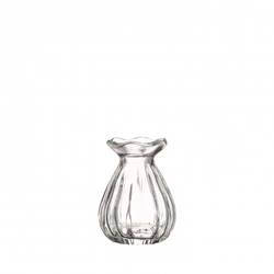 Glas Flasche Fleur D03/07cm H09cm