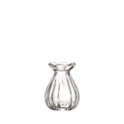 Glas Flasche Fleur D03/07cm H09cm