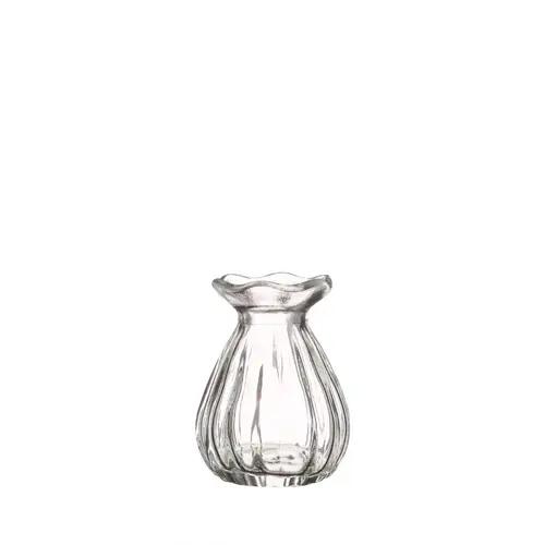 Glas Flasche Fleur D03/07cm H09cm