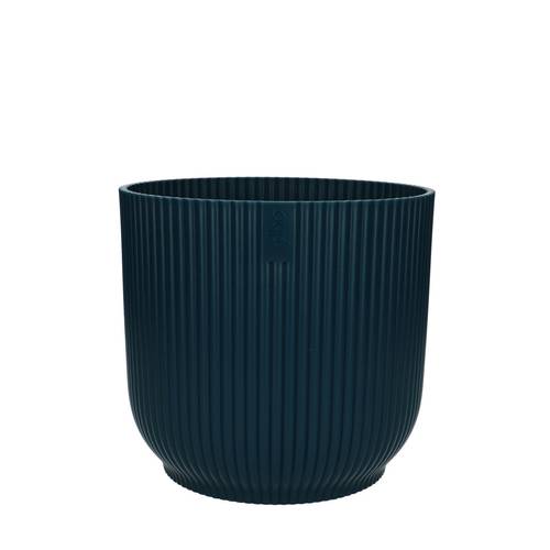 Kunststoff Übertopf Vibes blau D18cm H17cm