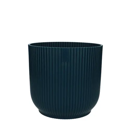 Kunststoff Übertopf Vibes blau D18cm H17cm