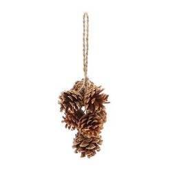 Hänger Tannenzapfen natur D10cm H26cm