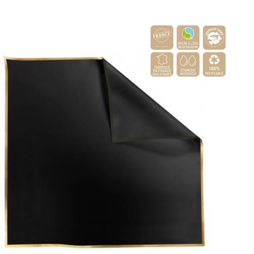 Folie Blatt Cachotier schwarz 70x70cm