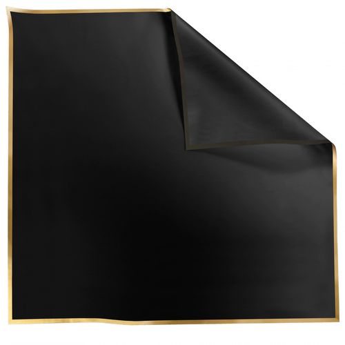 Folie Blatt Cachotier schwarz 70x70cm