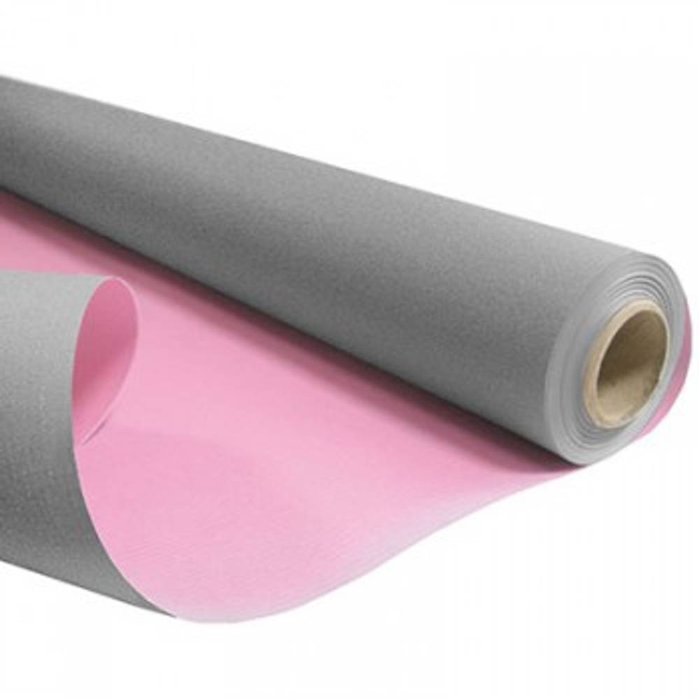 Papier Rolle 80cm Duo grau/rosa 60gr 40m