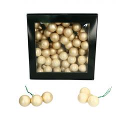 Kugel auf Draht mix creme D02.5cm x144 