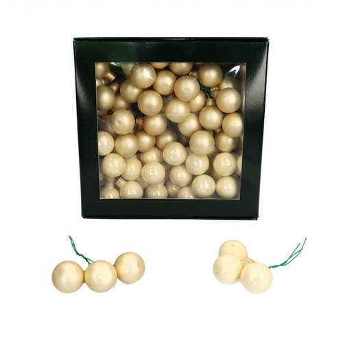 Kugel auf Draht mix creme D02.5cm x144 