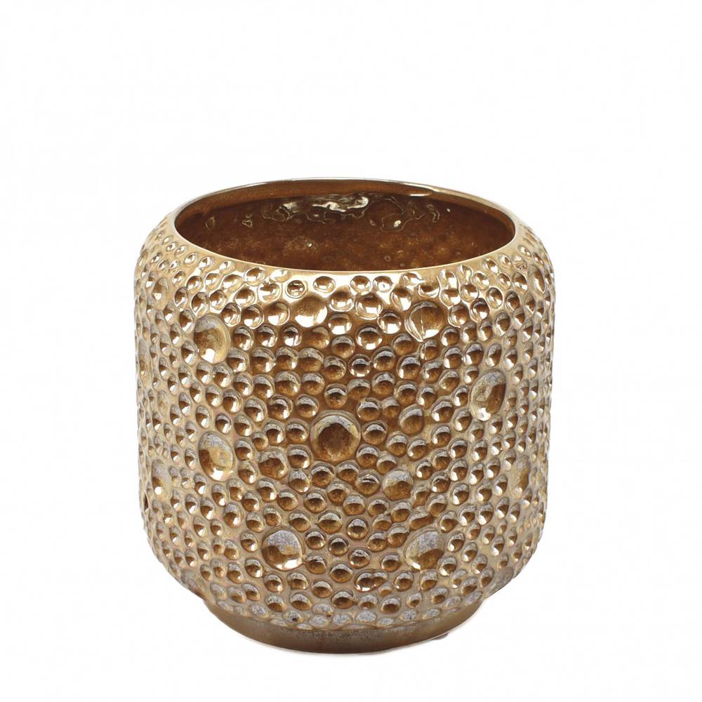 Keramik Porto gold d20cm h20cm