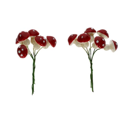 Pilz auf Draht rot D22mm