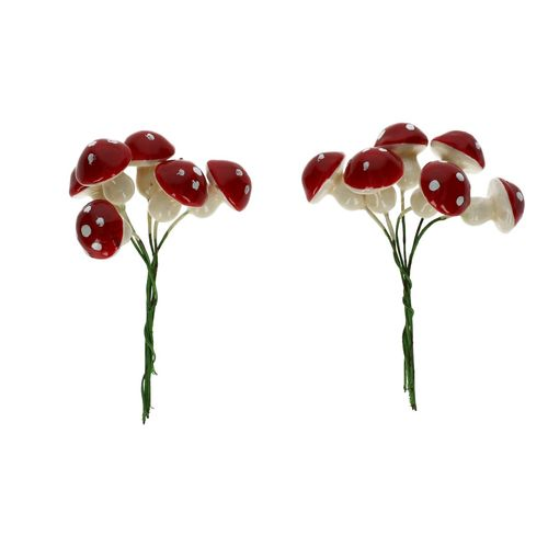 Pilz auf Draht rot D22mm