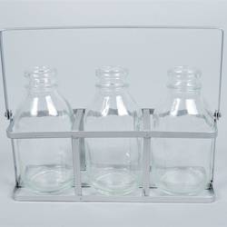 Metall Ständer + 3-glasflaschen