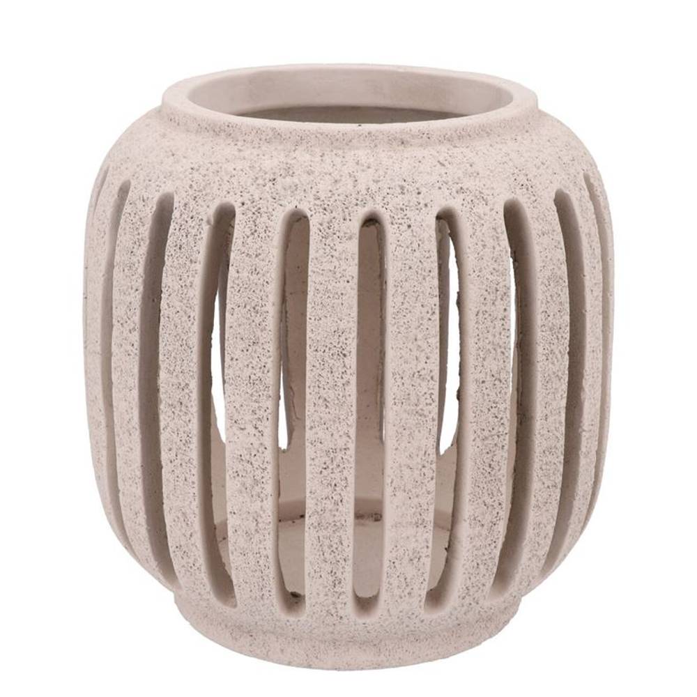 Beton Laterne weiss 24×24×24cm
