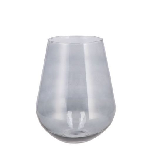 Glas Vase Mira Smoke Wide D14x14x15cm