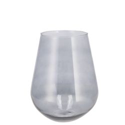 Glas Vase Mira Smoke Wide D14x14x15cm