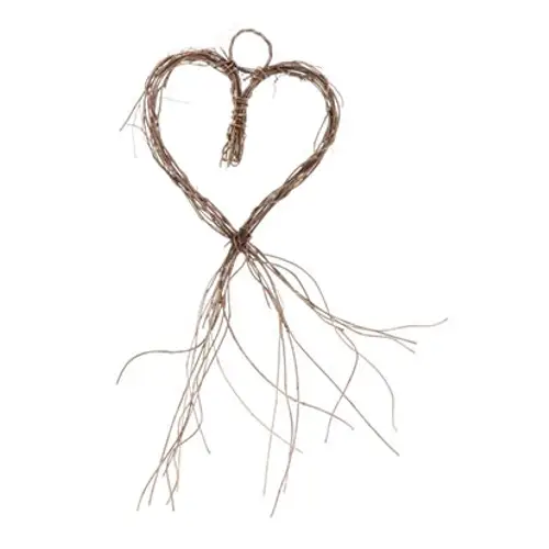 Hänger Herz Schwanz natur D30cm H75cm