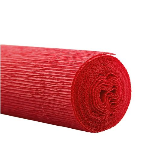 Papier Rolle 50cm Krepppapier rot 2.5m
