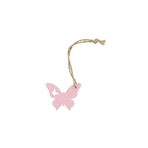 Hänger Schmetterling rosa D03cm H04cm x36
