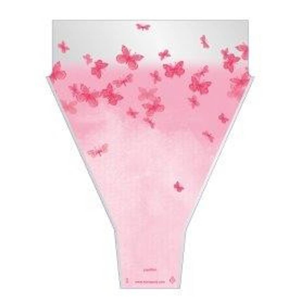 Tüte Papillon rosa 50x35x10 x50