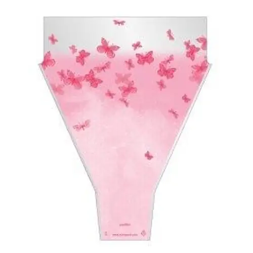 Tüte Papillon rosa 50x35x10 x50