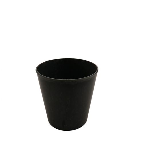 Melamine Übertopf grau D13cm H11.5cm