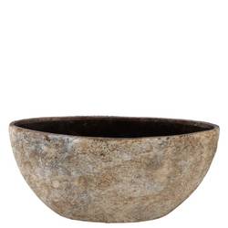 Keramik Schale Batu braun 33x16x23cm