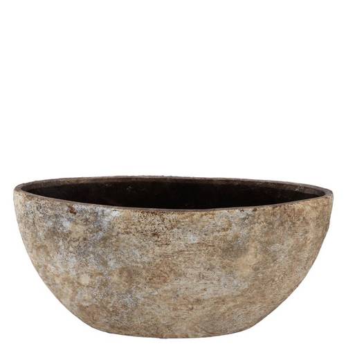 Keramik Schale Batu braun 33x16x23cm