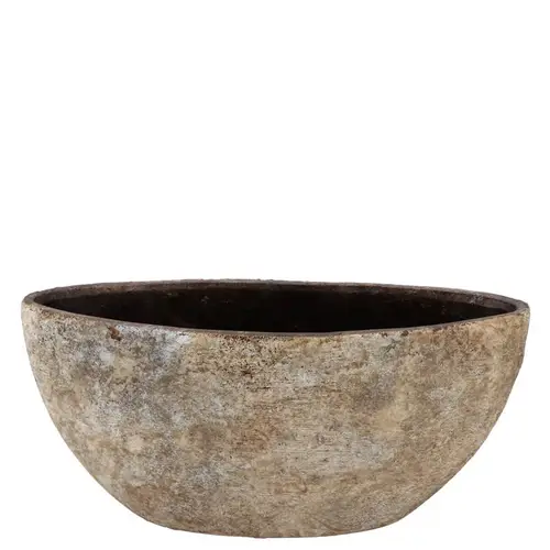 Keramik Schale Batu braun 33x16x23cm