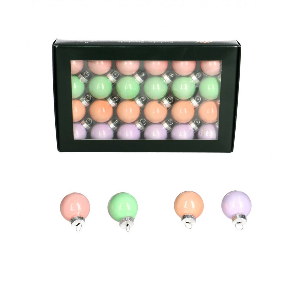 Kugel pastel mix Perle D02.5cm x24