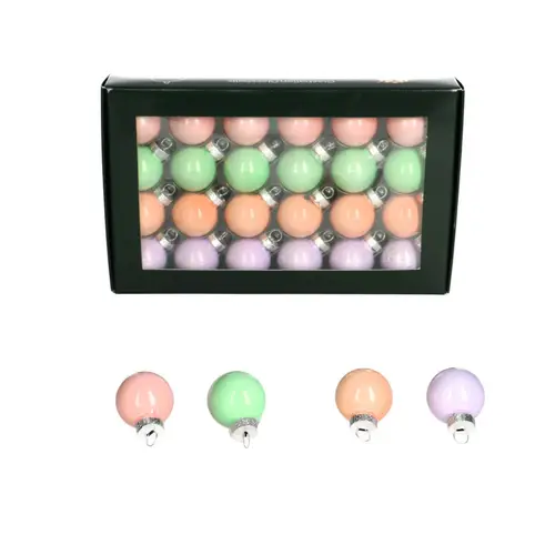 Kugel pastel mix Perle D02.5cm x24