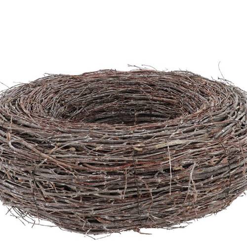 Birke Topf Rund whitewash 50x12cm